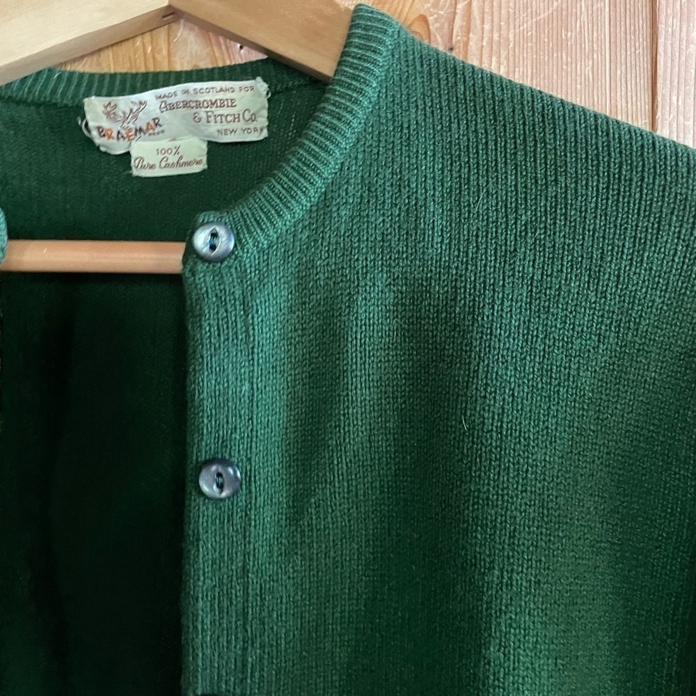 Vintage 50s 60s Abercrombie & Fitch 100% Cashmere Sweater - Picture 2 of 4
